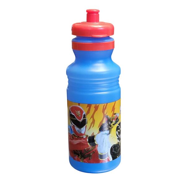 Power Rangers Megaforce Water Bottle 18 fl oz 2013 BPA Free Blue Red DesignWare‎ - Picture 2 of 10